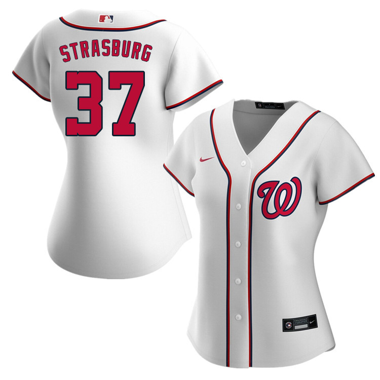 Nike Women #37 Stephen Strasburg Washington Nationals Baseball Jerseys Sale-White